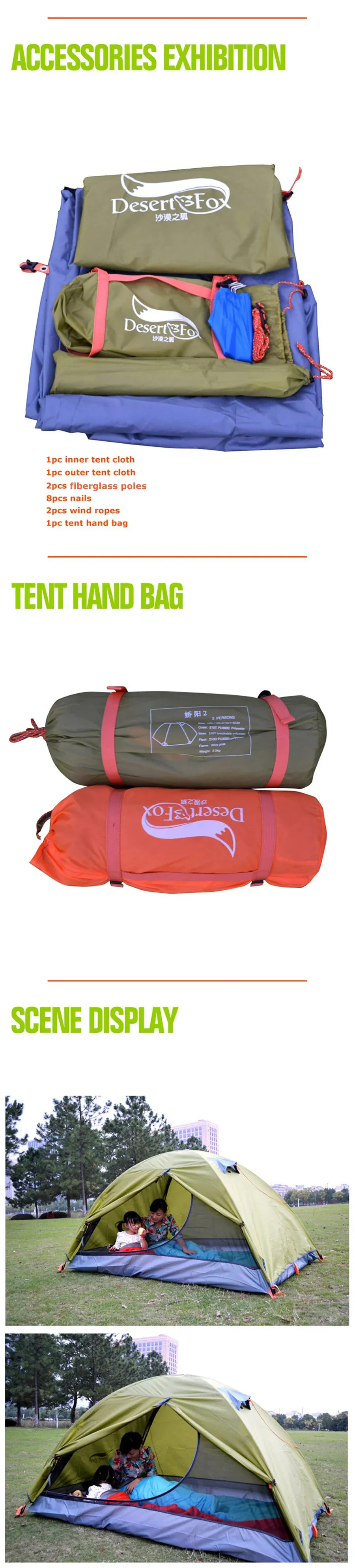 3F UL GEAR Taiji Ultraleicht Zelt - 1-3 Personen Campingzelt 5000mm Wasserdicht