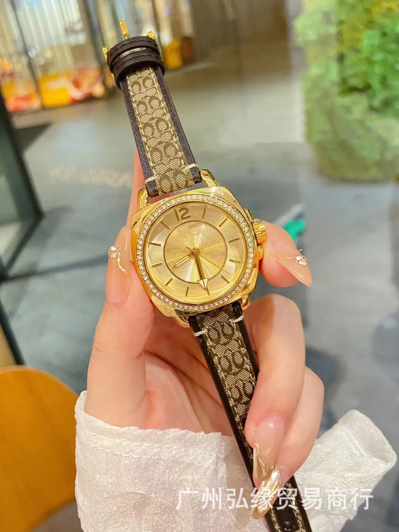 Hip Hop Personalized Custom Watch with Stainless Steel Strap 
