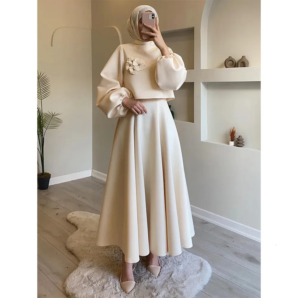 skirt and top with hijab