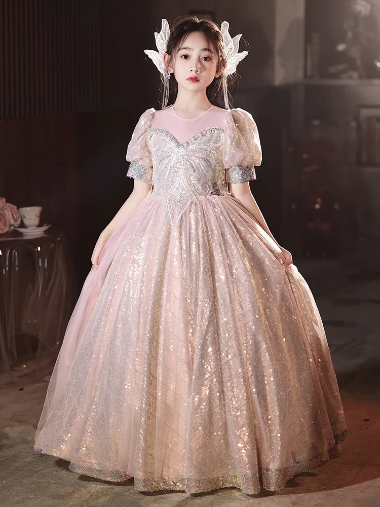 Childrens Bridesmaid Dresses, Elegant Sequined Flower... From  Weddingpromgirl, $278.82 | DHgate.Com