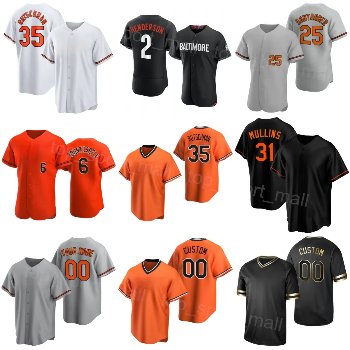 Hommes Kids Women Baseball 2 Gunnar Henderson Jerseys City Connect 35 Adley Rutschman 25 Anthony Santander 11 Westburg 6 Ryan Mountcastle 31 Cedric Mullins Jinying