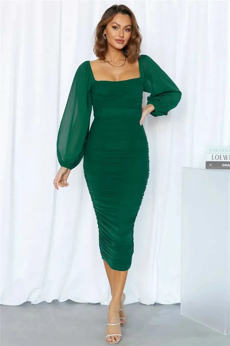 chinese dress ladies LIZZIE COWL NECK LACE UP WAIST TIE DETAIL MESH BODYCON MAXI DRESS main image 0