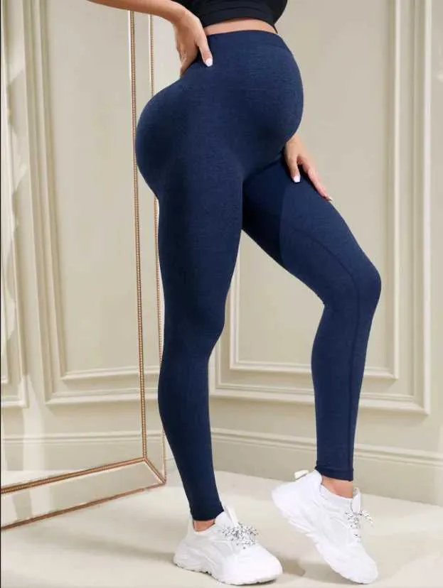 Navy blue maternity leggings sales