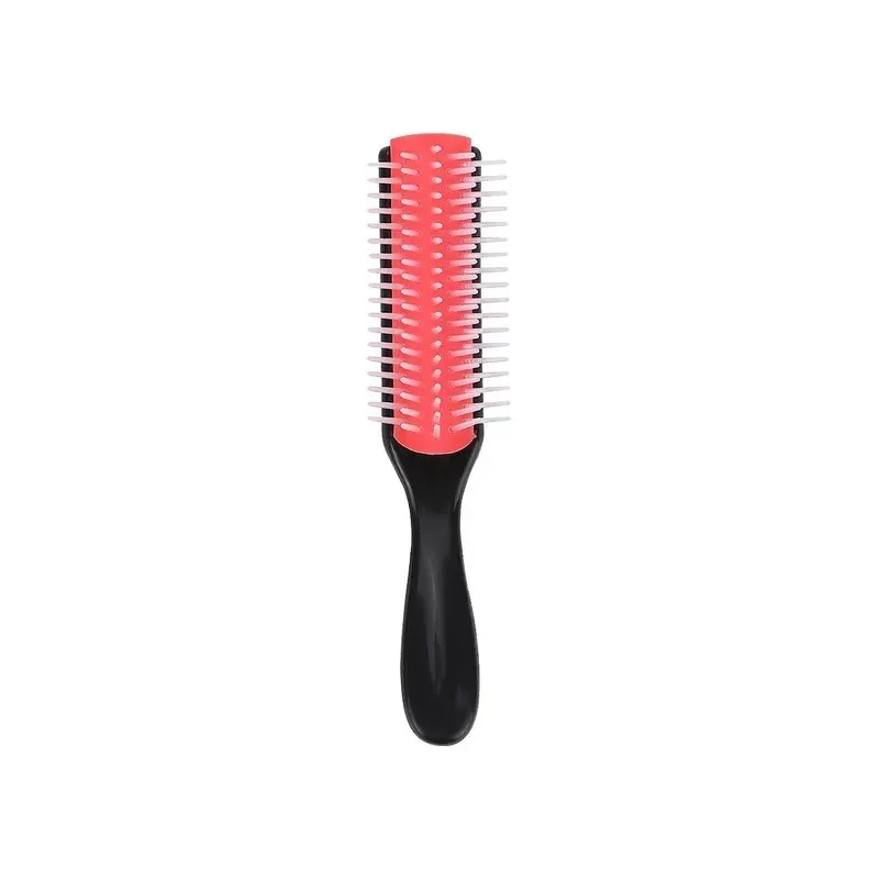 2024 9-Rows Detangling Hair Brush Denman Detangler Hairbrush Scalp Massager Straight Curly Wet Hair Comb for Women Men Home SalonDetangling hair comb