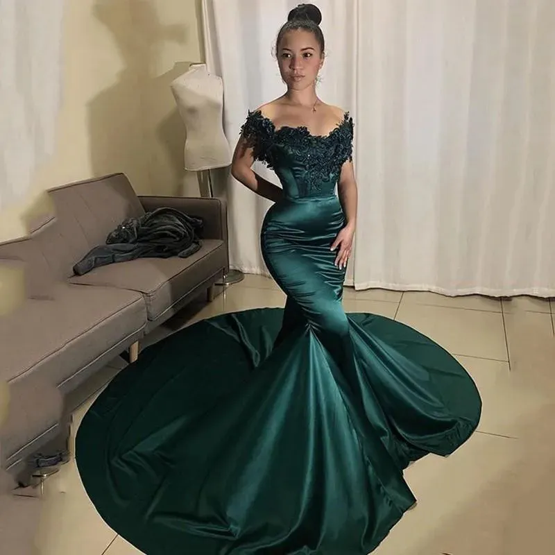 hunter green long formal dress LaDivine CD791 Fitted Long Formal Slit Prom Dress