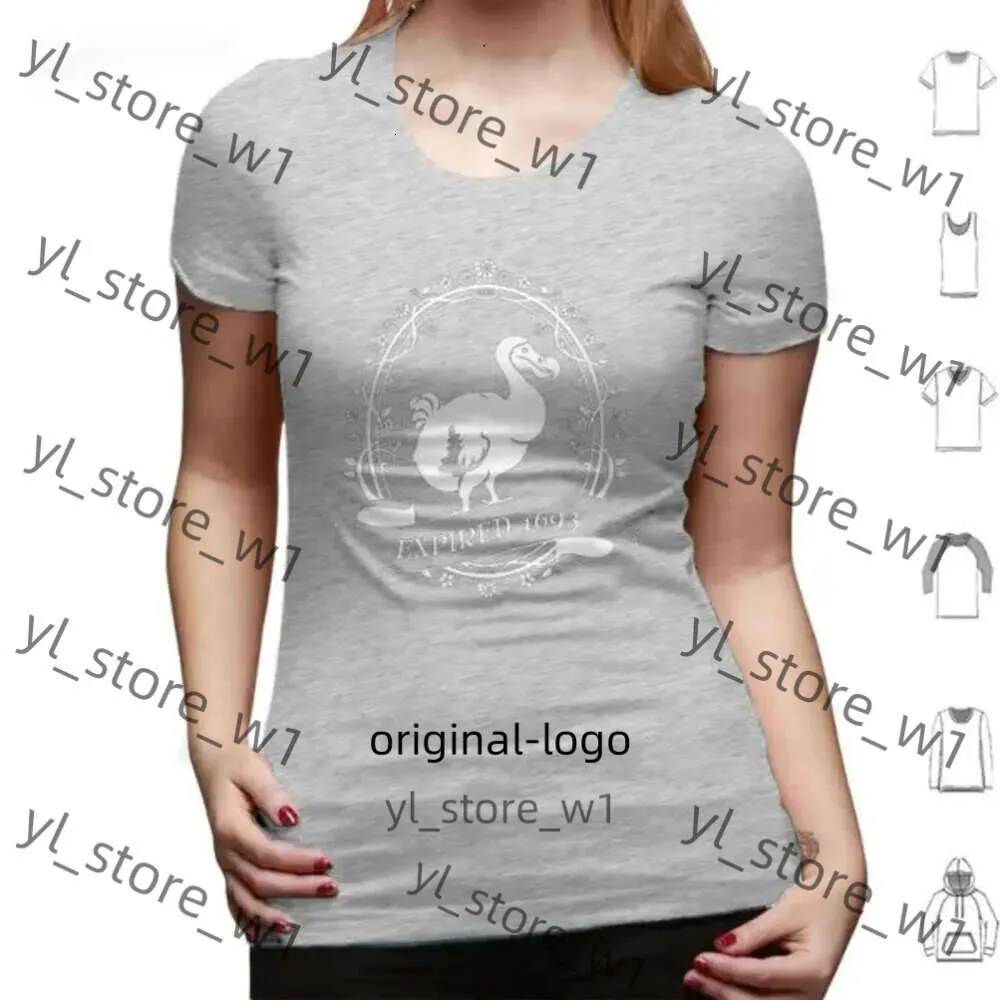 Herren T -Shirts Dodo abgelaufene Baumwolle (weiß) Hemd Custom Design Drucken ausgestorbener Vogel Tier Ammonitenblütenrahmen Silhouette 0766
