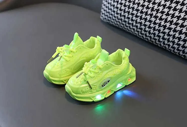 Kids Light Up Athletic Sneakers Casual Glowing Toddler Shoes Y240518 From Qidunt 4.38 DHgate.Com
