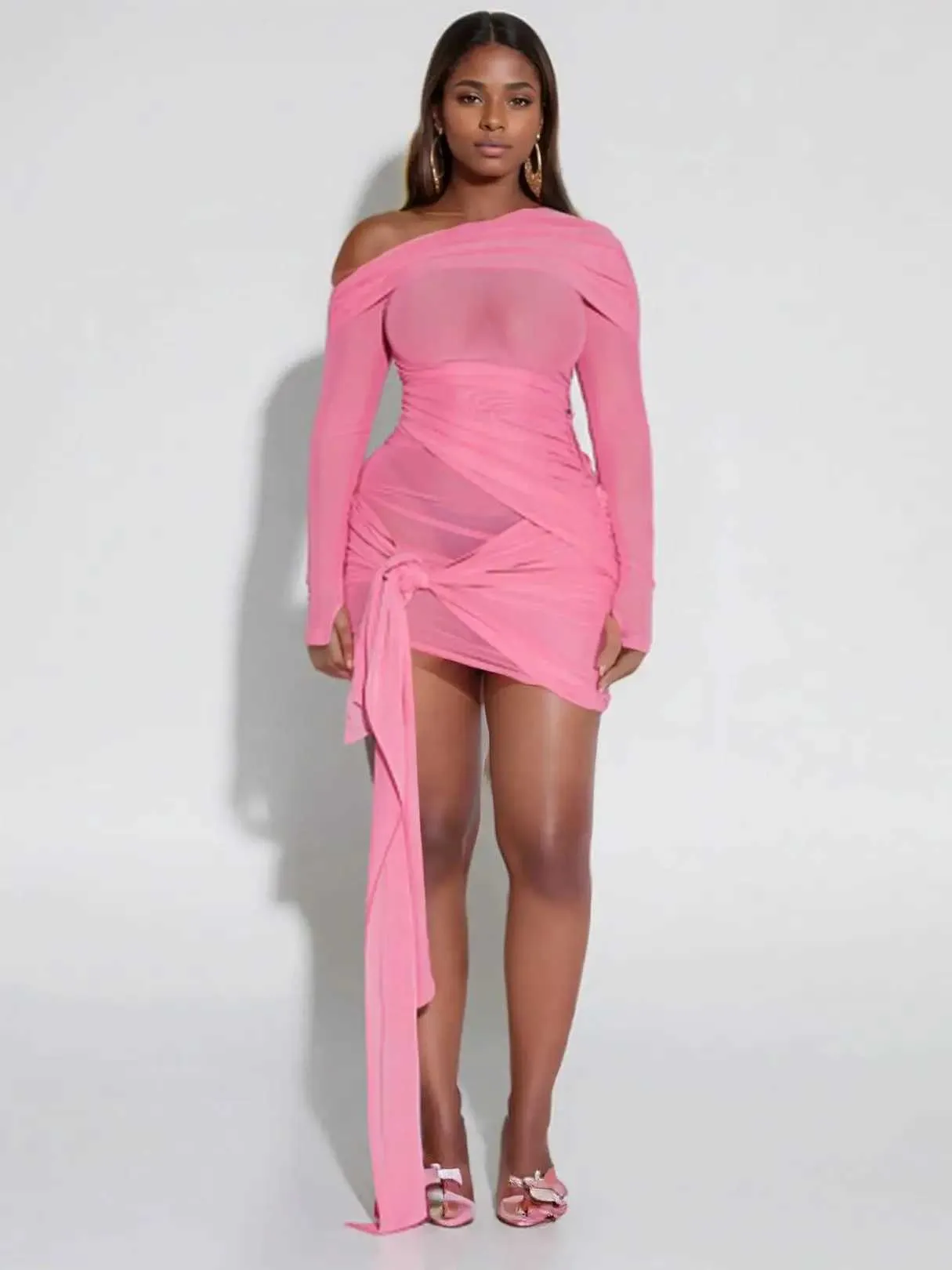 Transparent summer dress deals
