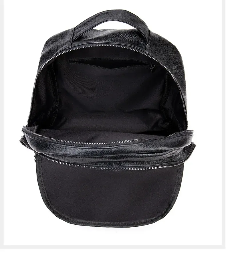 2024 Fashion Men's Genuine Leather travel backpack