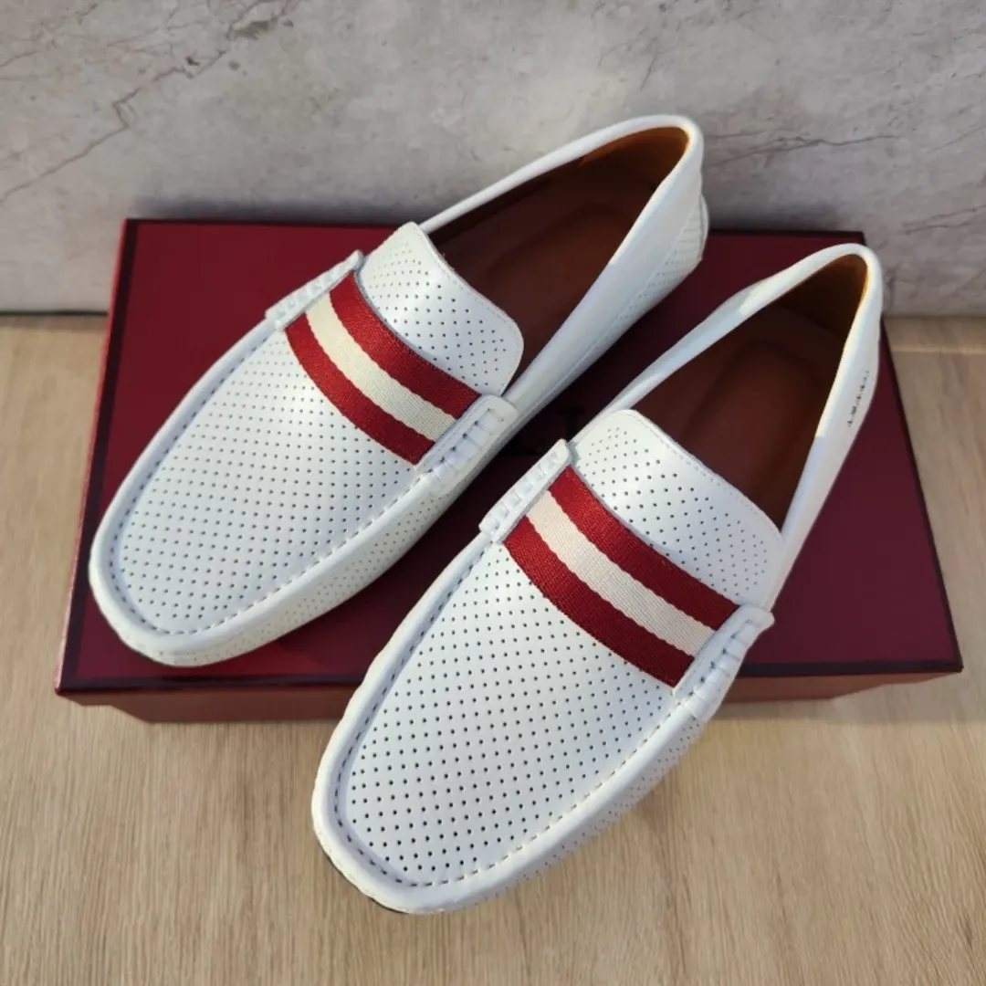 Ballys Men's Luxurious Premium Leather Fashion Sneakers Slip-On Loafer  Shoes for Business and Casual Wear