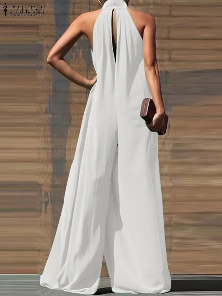 オールインワン・サロペット overdue flair : 25SS / TAILORED PLEATS JUMPSUIT (WHITE) DHgate.com:Fashion Pleated Overalls: Sleeveless Wide-Leg