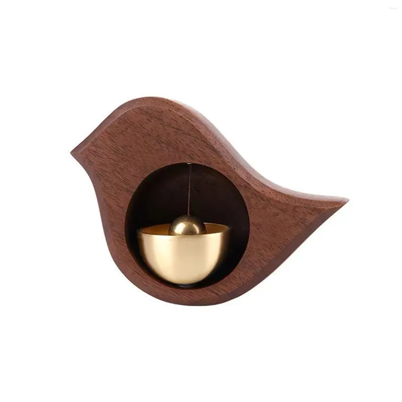 装飾的な置物ギフト木製ベル自国のコーヒーショップドアを開けるための鳥の形状