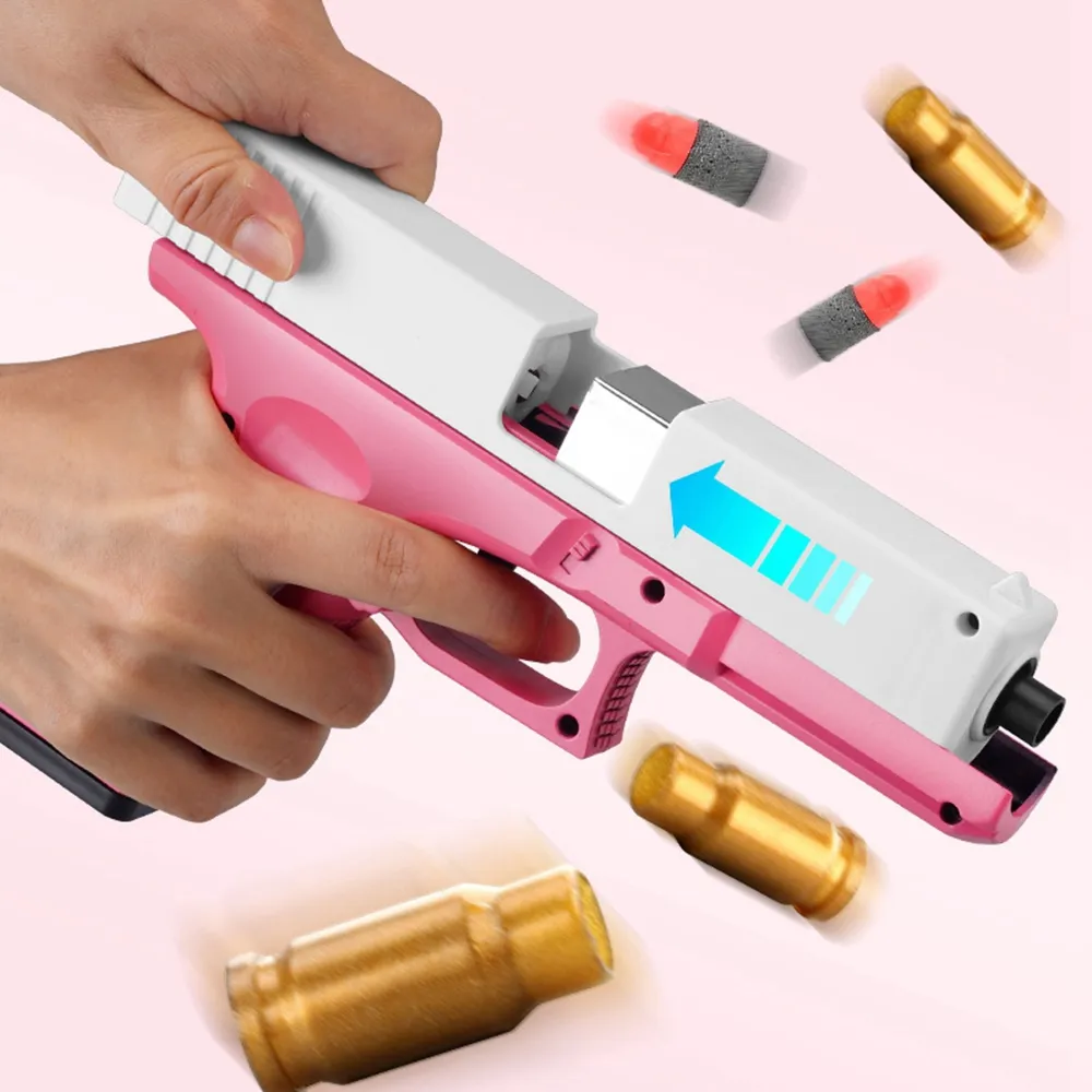 Armas De Brinquedo Que Atiram Balas De Borracha Pistola De Casca De  Arremesso De Ejeção, Pistola De Brinquedo De Bala Macia, Blaster De Dardo  De Espuma Seguro Para Meninos De $47,22 | DHgate, image size:1000x1000