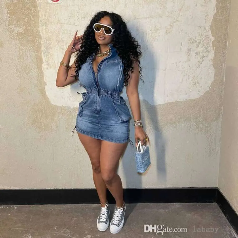 Denim tank top dress hotsell