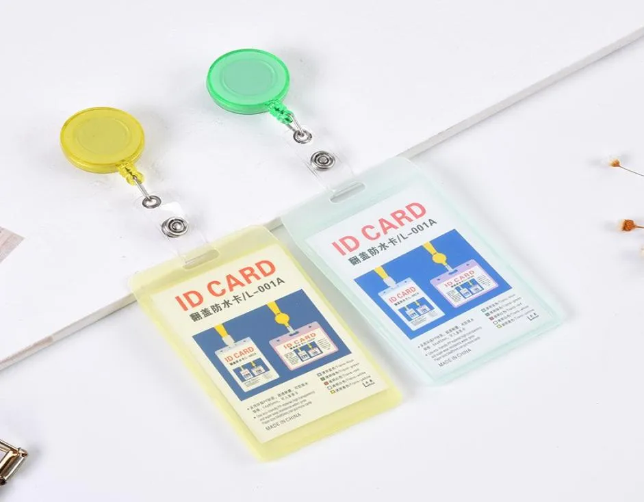 Retractable Pass ID Card Badge Holder Reel Office Sundries Pull Key ...