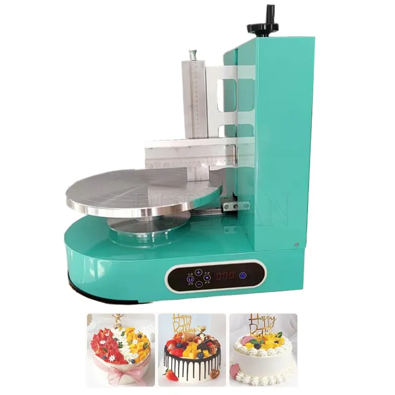 Crème à gâteau automatique Machine de revêtement électrique gâteau électrique crème Décoration Spreater Machine de lissage