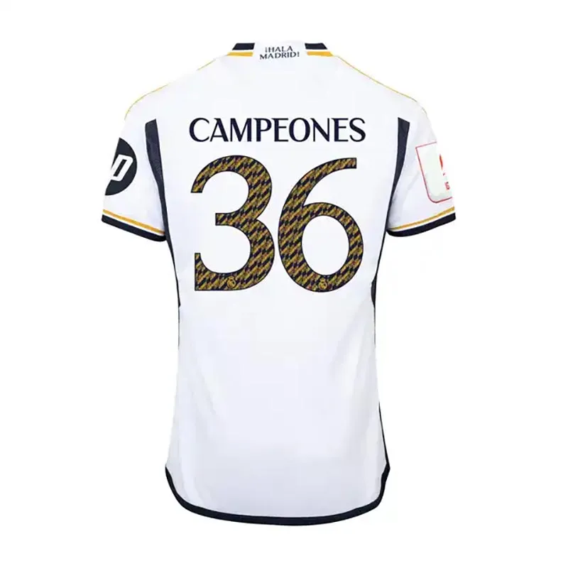 Real madrid white and gold jersey 2025