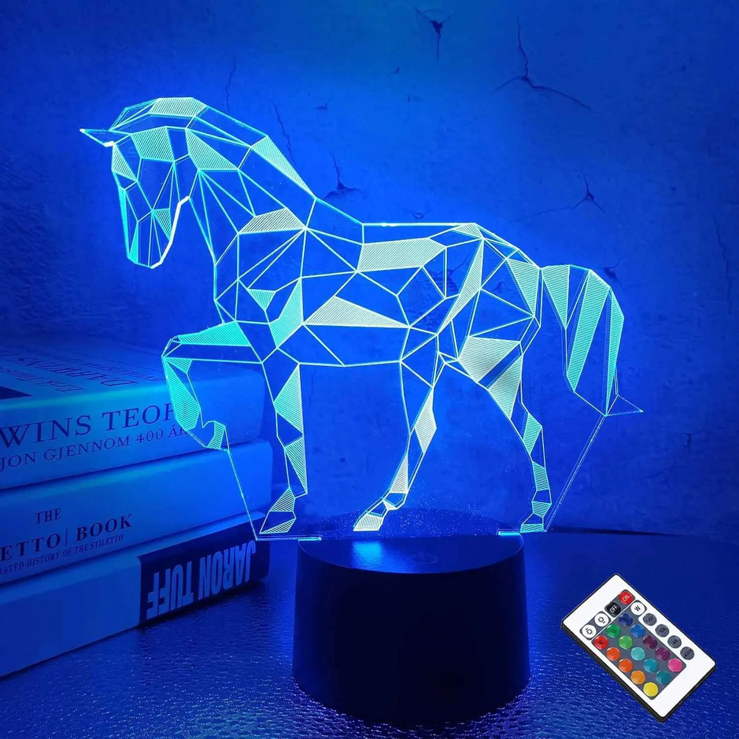 3d horse night light online
