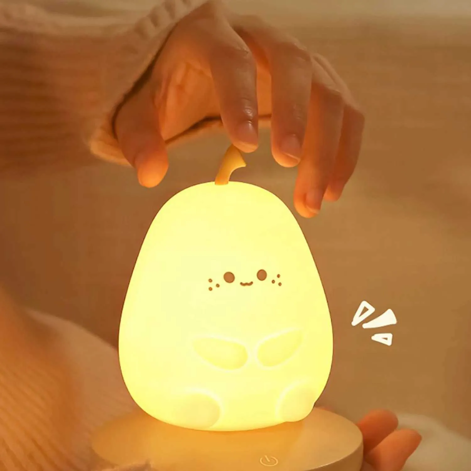 Yokye Cloud Night Light – Cute LED Silicone Squishy Lamp, USB Rechargeable, 3-Level Dimmable, 1200mAh Battery, 30-Min Timer, Portable Touch Tap Light – Gift For Kids, Girls, Boys & Teens