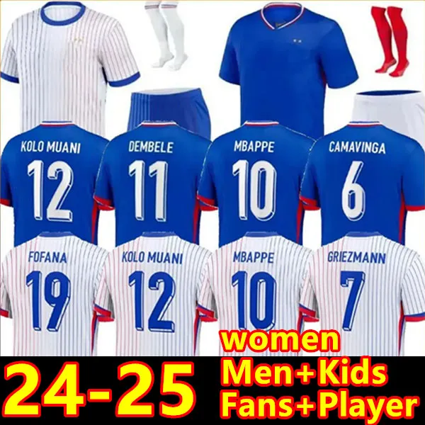 Save Big on Bulk France Euro 2024 Mbappe Jersey Mbappe Jersey 25 Euro Cup  French Soccer Jersey Home, Kids, Men Women Fans Football Shirt Best