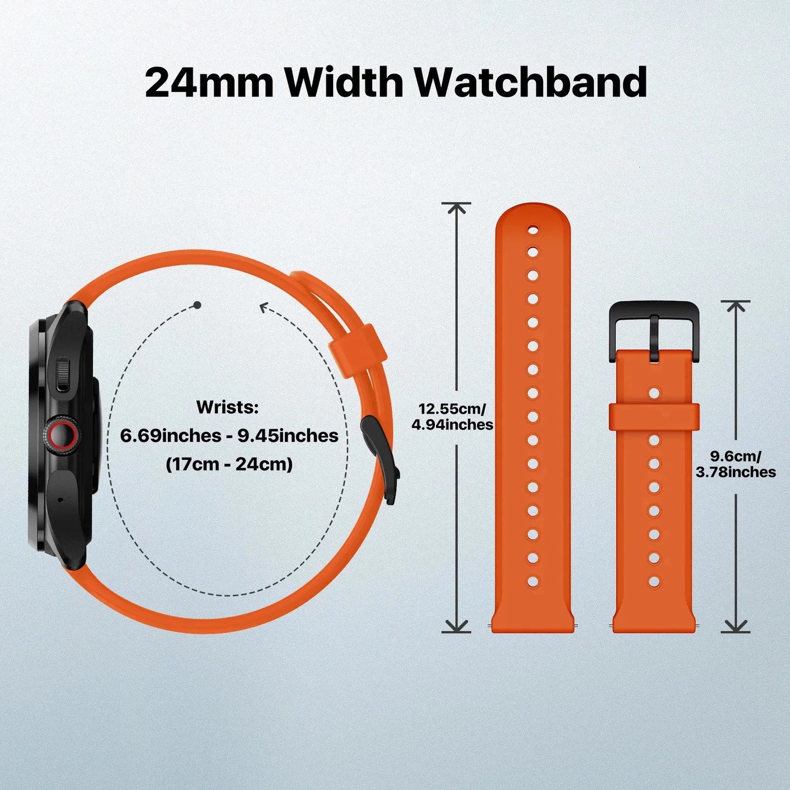 TicWatch Pro 5 Watch Band Replacement Watch Strap 24mm Width Silicone Rubber Watch Strap 240520 From Xing05 17.94 DHgate.Com