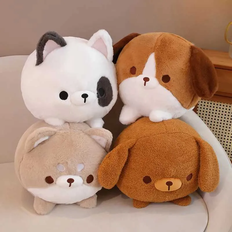 Cute Round Fatty Dog Plush Toy 30 40cm Cartoon Plush Animal Pillows Puppy Doll For Kids Girls Boys From Wangcai03 25.24 DHgate.Com