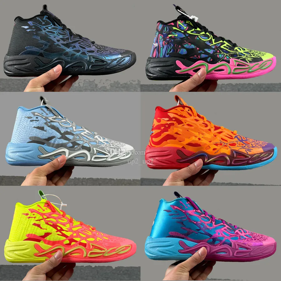 LaMelo Ball Basketball Shoes MB04 Rick and Morty Sneakers Toxic Sparks GutterMelo Dexter Chinese New Year Outdoor Trainers for Men and Women 2024