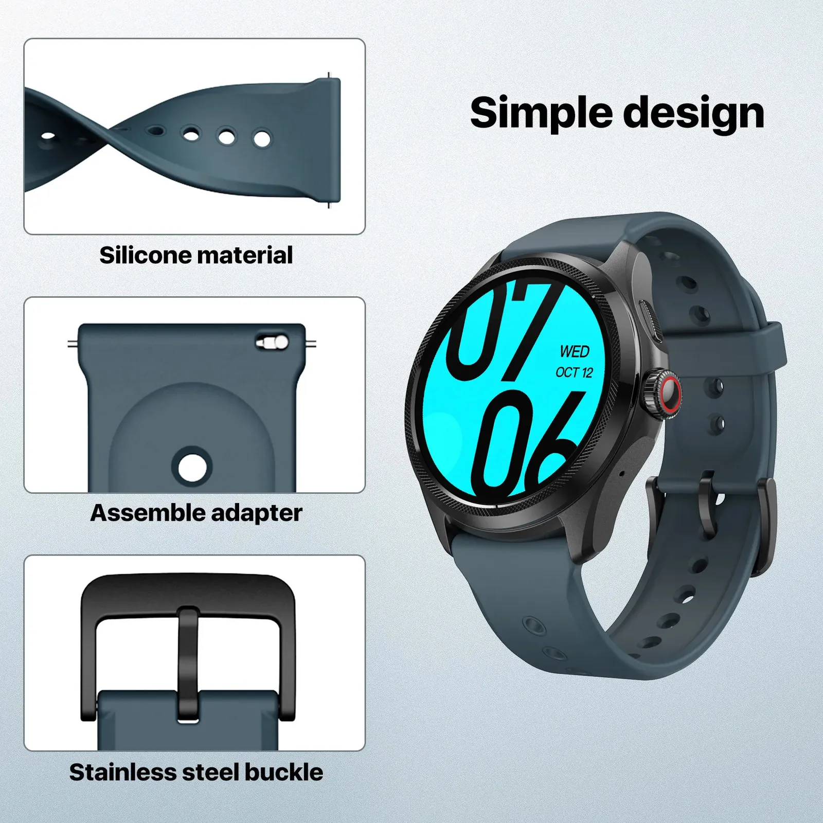 Ticwatch pro steel strap on sale
