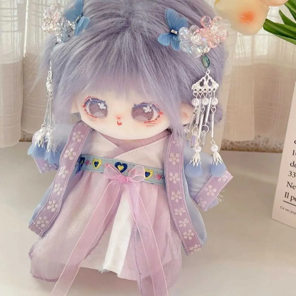20cm Chinese Plush Doll With Changeable Clothes Ancient Costume