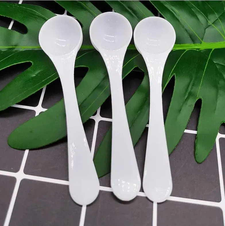 2g 4ml Measuring Tools Plastic Measuring Spoon Long Handle Food Grade Reusable Spoons Milk Powder Spoon Kitchen Scoop