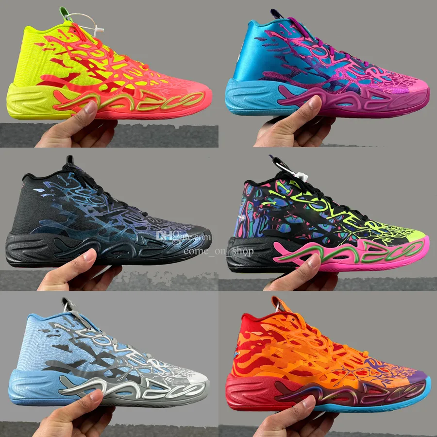 Lamelo Ball Designer Chaussures de basket-ball masque femme Purple MB 4 MB0,4 MB4 FOAM MELO ZAPATO LAMELO