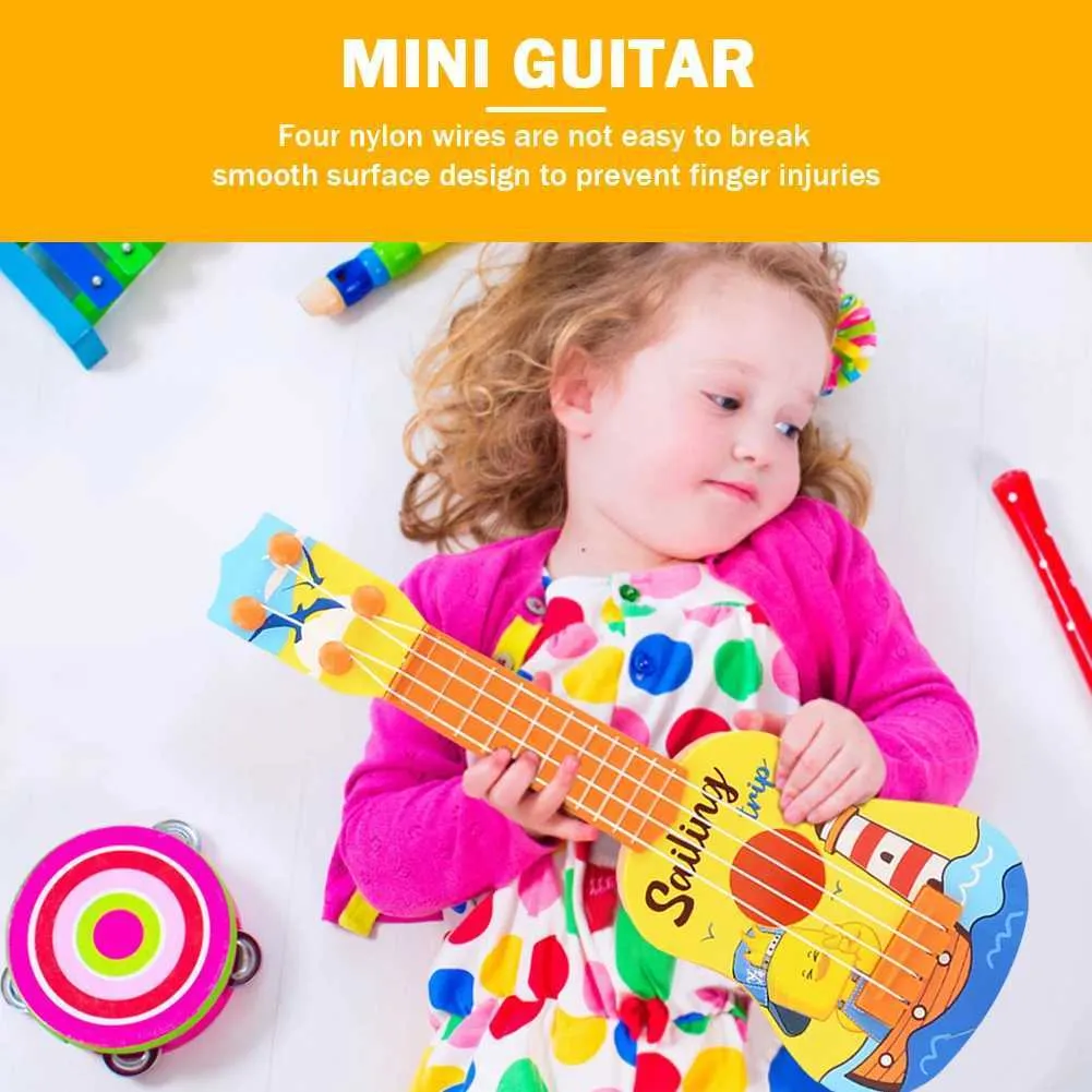 Childrens Four Stringed Solid Body Electric Ukulele Instrument Toy For Boys And Girls Educational And Fun Musical Instrument For Education And Play From Wanme 2.6 DHgate.Com