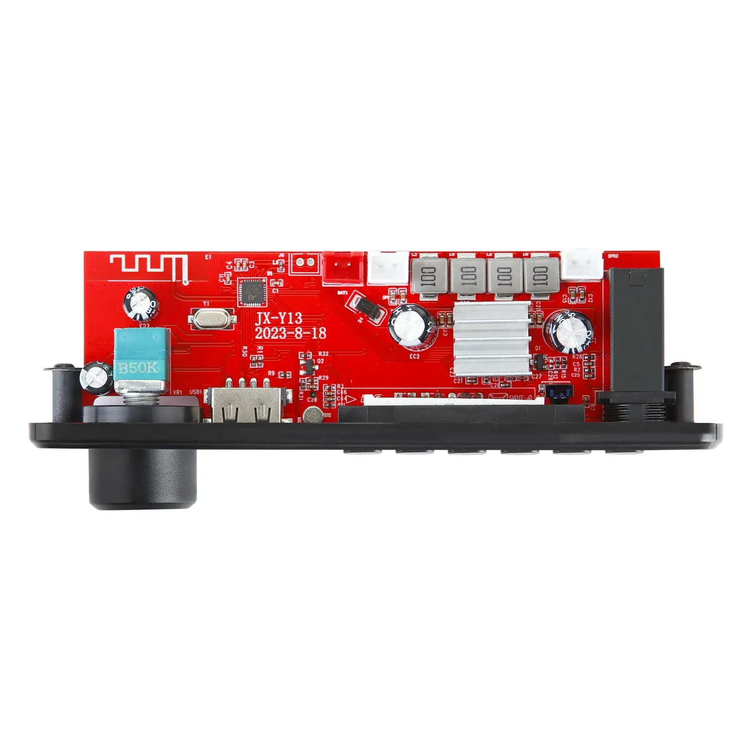 Carte Ampli Stéréo 5.0 Carte Amplificateur Bluetooth 5.0-Aux, Récepteur Audio Stéréo 2 X 50 W Récepteur Audio Bluetooth DIY
