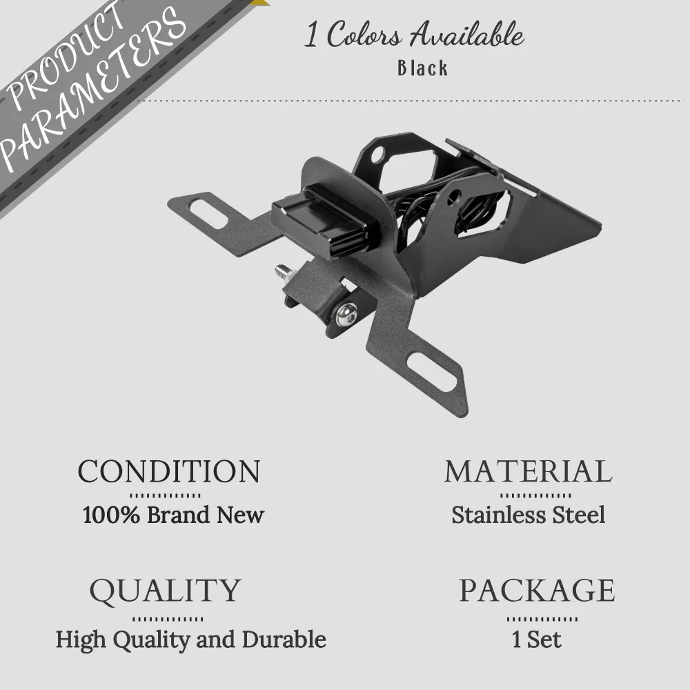 Black Aluminum Tail Tidy & Fender Eliminator For Kawasaki Ninja