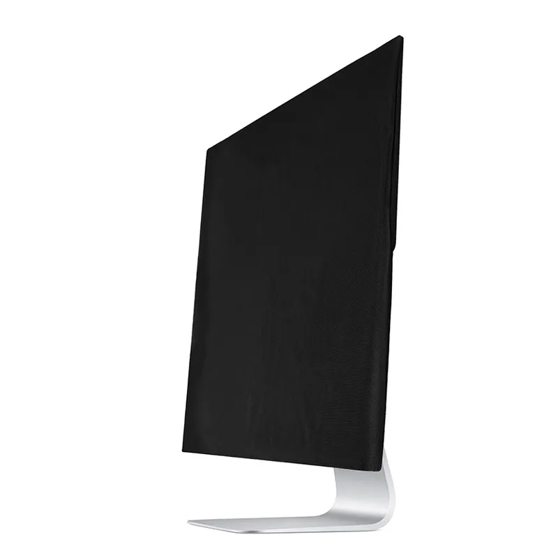 Housse De Protection Pour écran IMac 21"/27" - Tissu élastique Argenté/noir, Anti-rayures Et Poussière