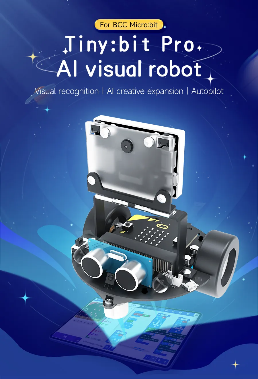 Microbit Smart Robot Car: AI Visual Robot مع K210 Module لتعلم الأطفال ...