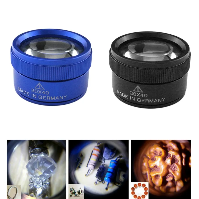 30x Loupe Magnifier Glass Optics Jewelry Magnifier Portable Pocket ...