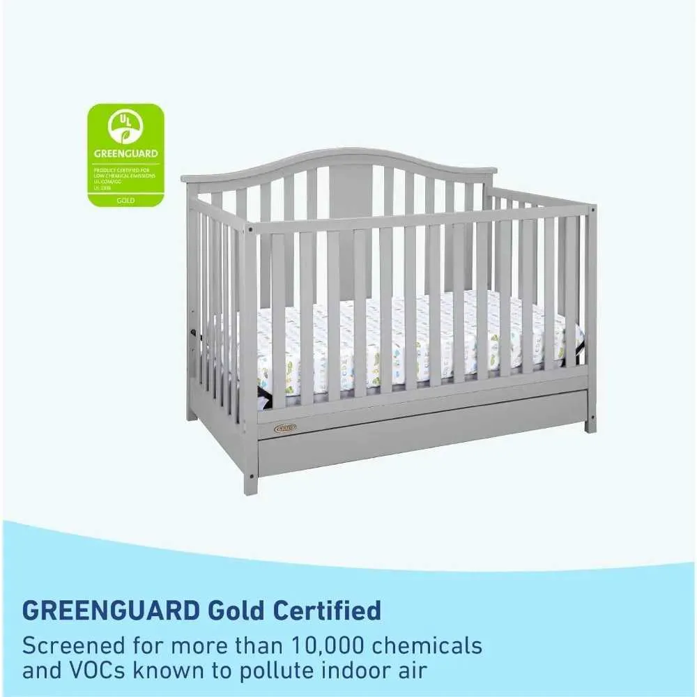 Cribs Solano Baby 4-in-1 open top baby crib with drawers pebble grey -  certified with green protective gold featuring a combination of drawers for  the baby crib H240720 from Dhgate Strollers# -