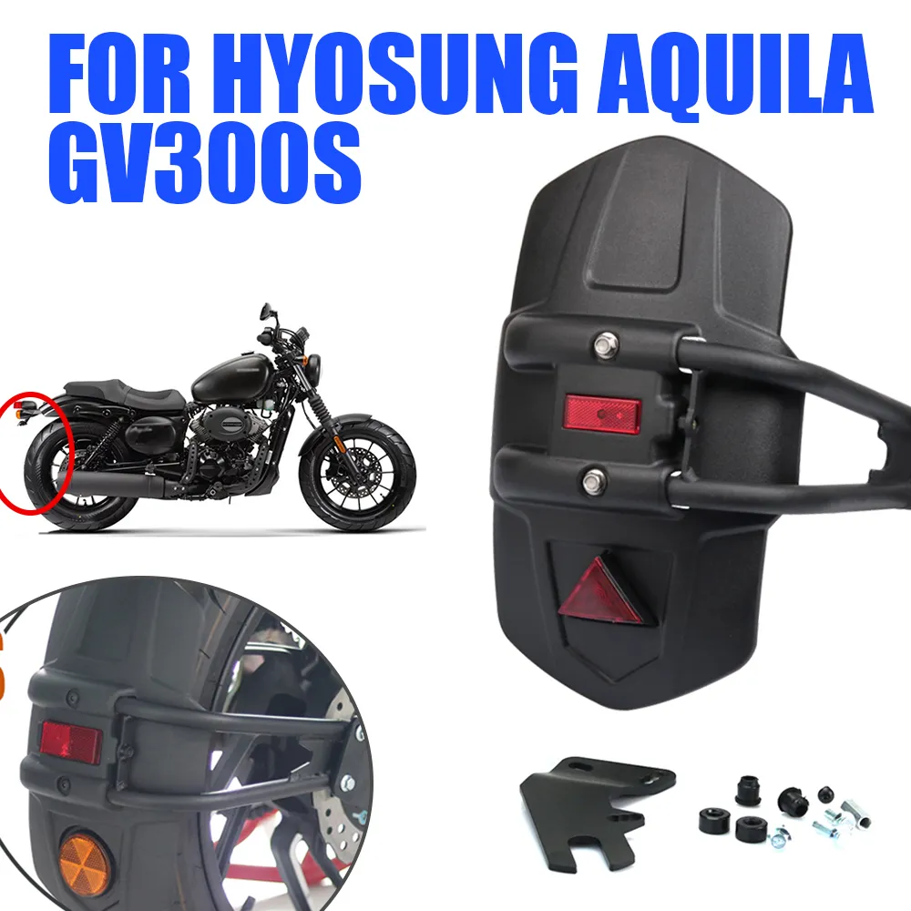Motorcycle Rear Fender Mudguard for HYOSUNG Aquila GV300S GV 300 S GV300 300S 2024 Accessories Splash Mud Guard Protector Cover