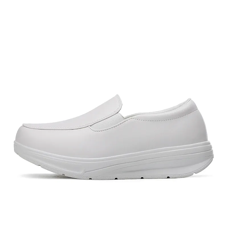 Skechers white nursing shoes online