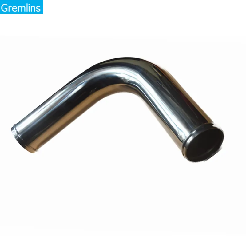 AotoKoop 180 Degree Aluminum Elbow OD 2 (51mm), Aluminum U Bend Intercooler Air Intake Tube, Polished Finish