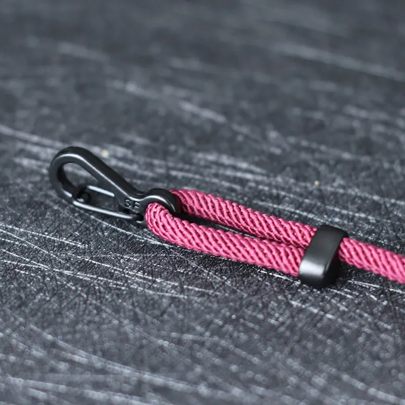 Buckle Rop Closure Adjustable Black and Red Rope Bracelet with Buckle Closure for Outdoor ...