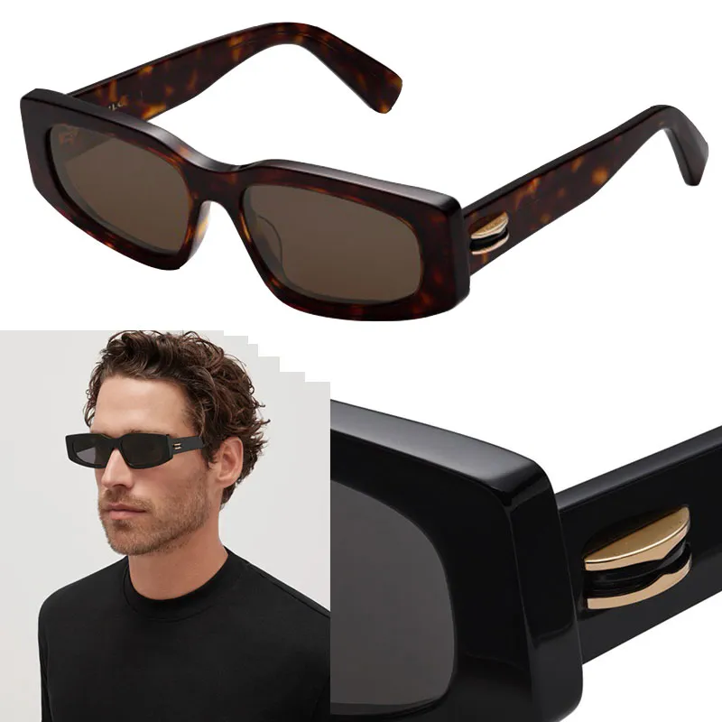 BV40014I Zero Designer Sunglasses: Rectangular Frame Eyewear, Color