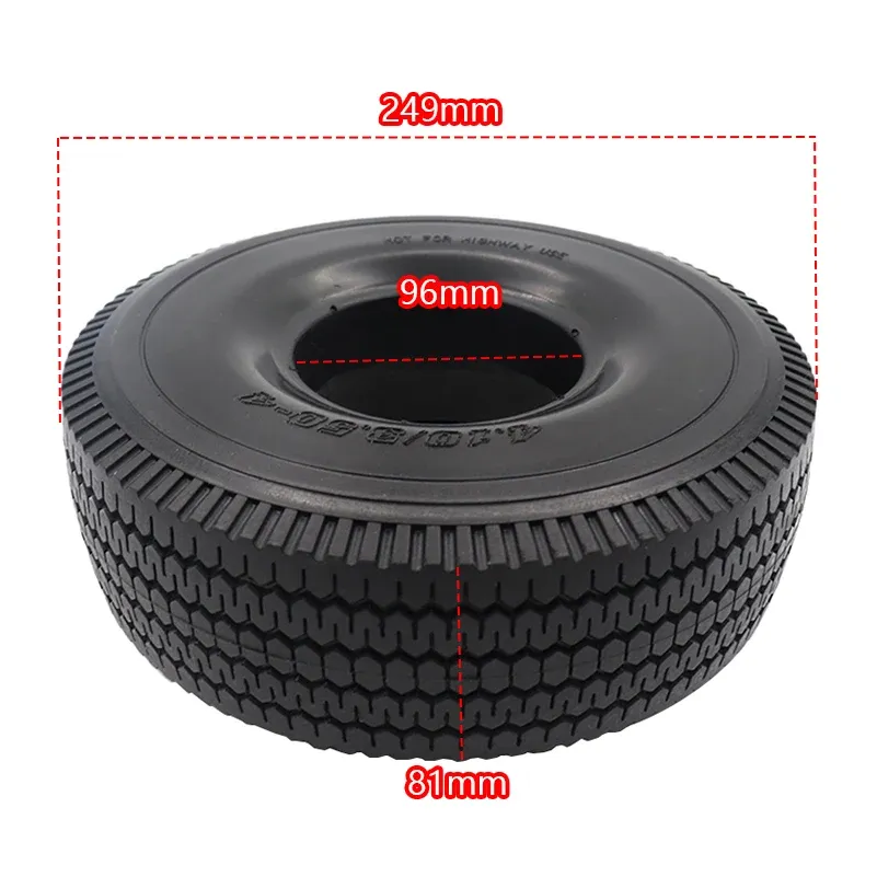 10 Inch Solid Tyres For Electric Vehicles 4.10/3.50 4 Non Pneumatic ...