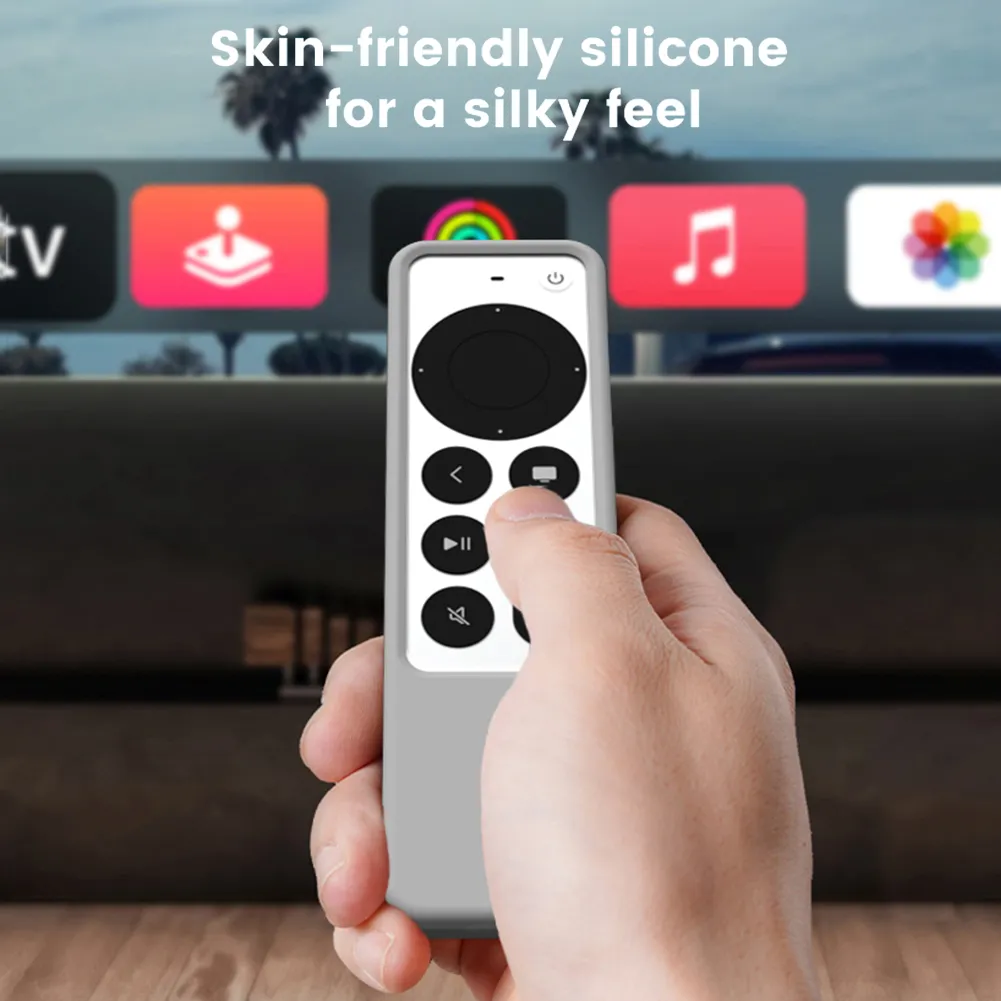 Silicone Remote Case for Apple TV 4K Remote Control Cover Anti-Slip ...