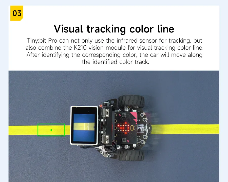 Microbit Smart Robot Car: AI Visual Robot مع K210 Module لتعلم الأطفال ...