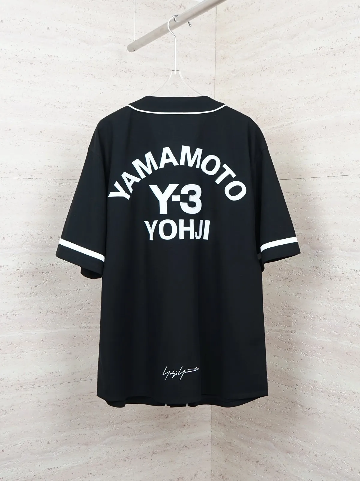 Y3 Clothes: Embroidered Baseball Shirt Luxury Mens Summer Fashion
