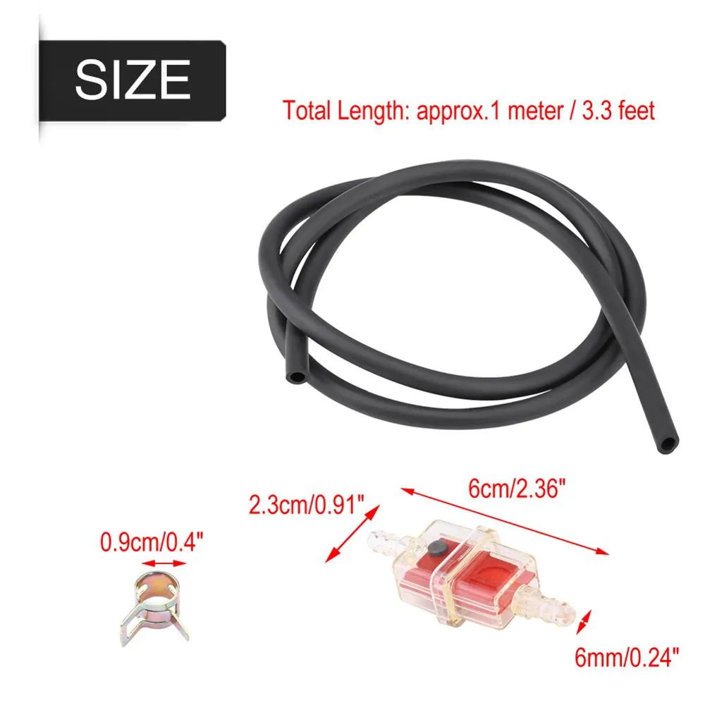 2 Meters Petrol Hose 5mm X 9mm For Motorcycle, Scooter, Vespa, Kart - Made In Italy 11 thumbnail image