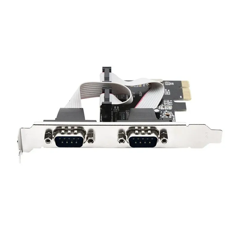 PCI-E To 2 Serial Card Native PCI-E RS232 Interface Industrial Control ...