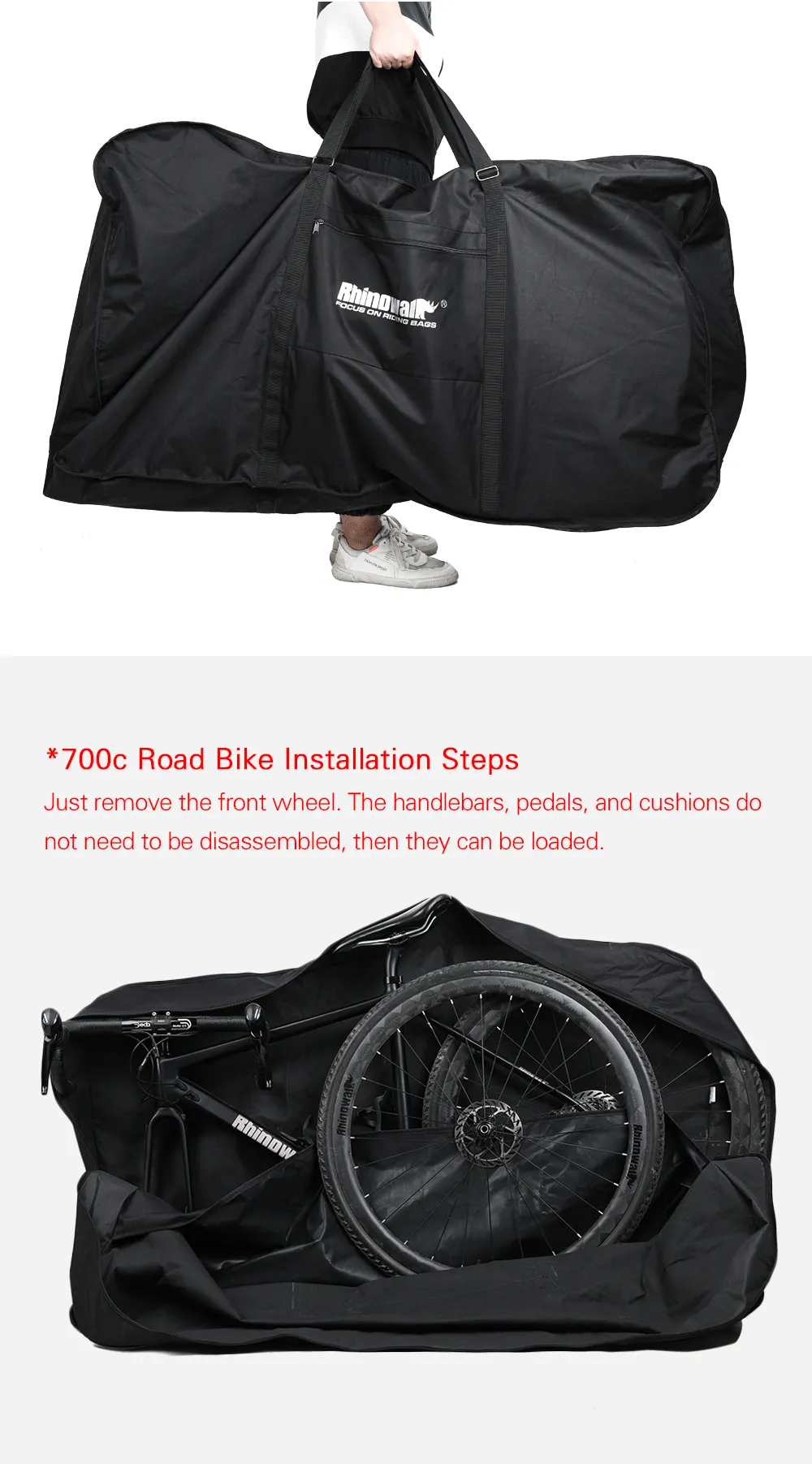 Rhinowalk Folding Bicycle Carry Large Duffle Bag 26 29 Inches Portable Cycling Transport Case For Travel And Accessories From Homepro16 57.49 DHgate.Com